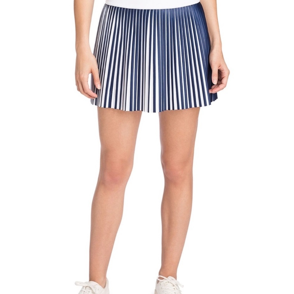 Vineyard Vines Women’s Navy and White Accordion Pleat Tennis Athletic Skirt